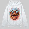 Red Sneakers DopeSkill Hoodie Sweatshirt Hellfire Graphic Streetwear - White