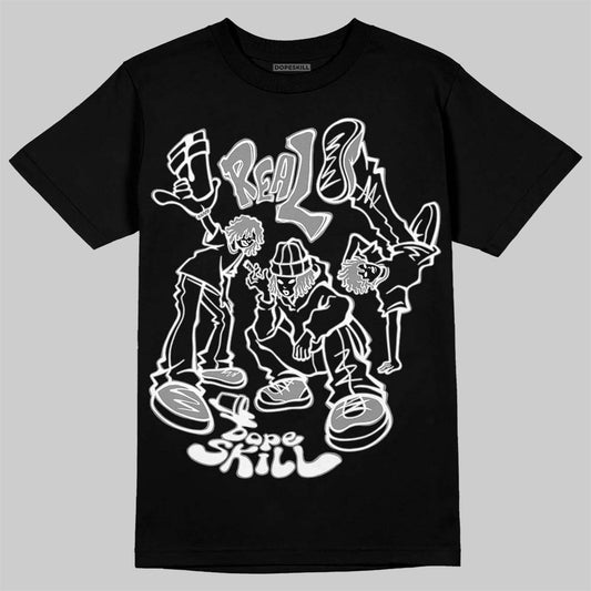 Black and White Sneakers DopeSkill T-Shirt Real Y2K Players Graphic Streetwear - Black