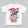 Jordan 8 Retro Bugs Bunny (2025) DopeSkill Toddler Kids T-shirt They Not Like Us Graphic Streetwear - White
