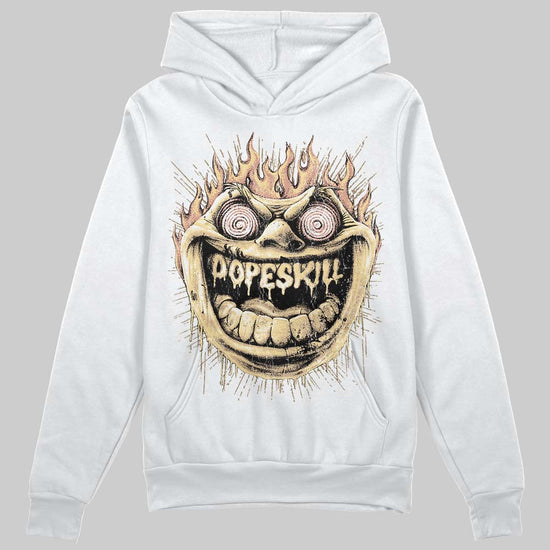 TAN Sneakers DopeSkill Hoodie Sweatshirt Hellfire Graphic Streetwear - White