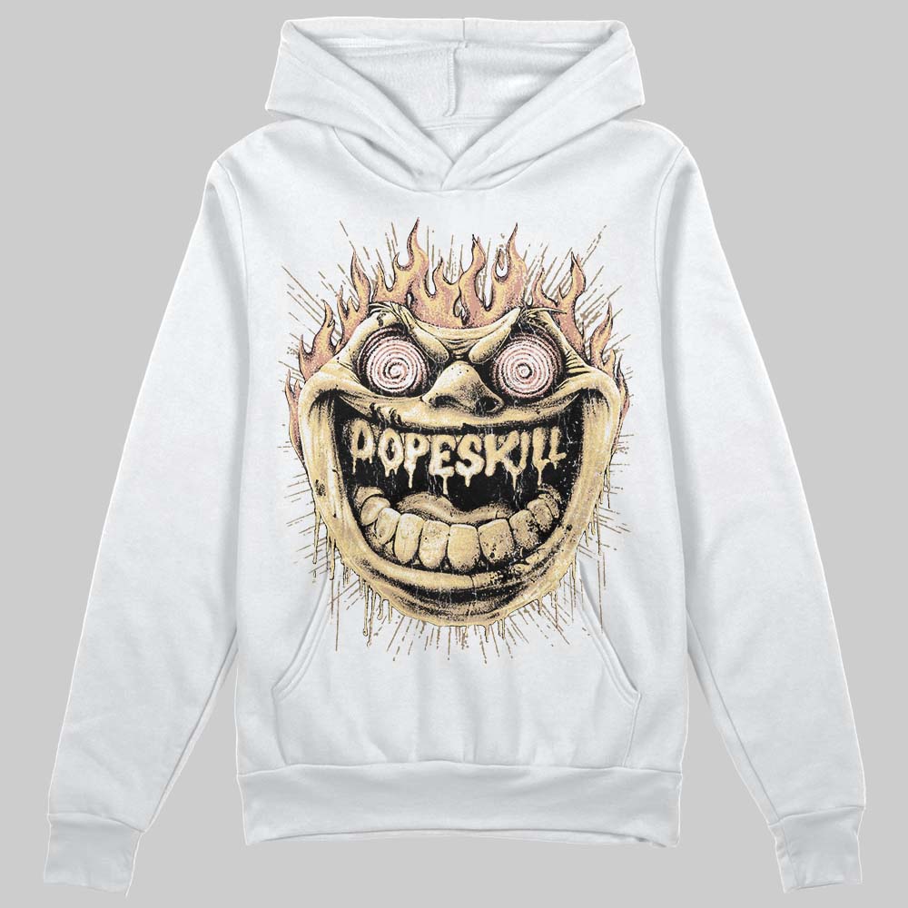 TAN Sneakers DopeSkill Hoodie Sweatshirt Hellfire Graphic Streetwear - White