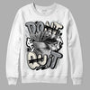 Jordan 1 Retro Low OG Black Cement DopeSkill Sweatshirt Don't Quit Graphic Streetwear - White