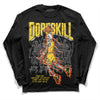 Jordan 4 Thunder Thunder DopeSkill Long Sleeve T-Shirt Thunder Dunk Graphic Streetwear - Black