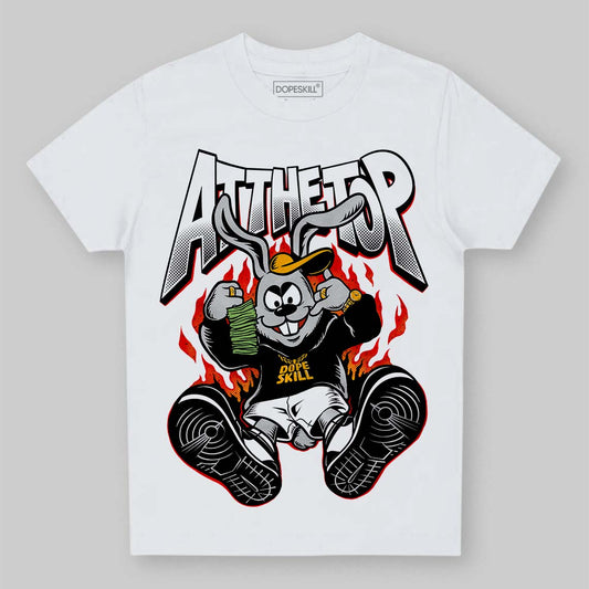 Black and White Sneakers DopeSkill Toddler Kids T-shirt At The Top Graphic Streetwear - White 