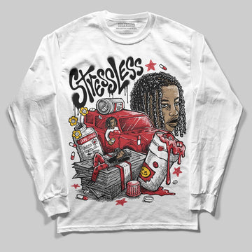 Jordan 1 Low OG "Chicago" DopeSkill Long Sleeve T-Shirt Stressless Graphic Streetwear - White