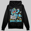 Jordan 11 Retro Gamma Blue (2025) DopeSkill Hoodie Sweatshirt Born To Be Rich Graphic Streetwear - Black