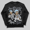Jordan 5 Retro Wolf Grey (2026) DopeSkill Long Sleeve T-Shirt No Risk No Story Graphic Streetwear - Black