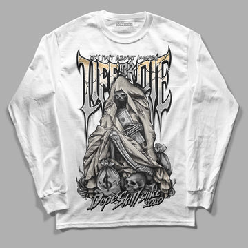 Jordan 3 “Off Noir” DopeSkill Long Sleeve T-Shirt Life or Die Graphic Streetwear - White 