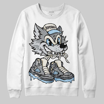 Wolf Grey 5s DopeSkill Sweatshirt Wolf Grey 5s Graphic