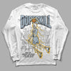 Jordan 13 “Blue Grey” DopeSkill Long Sleeve T-Shirt Thunder Dunk Graphic Streetwear - White 