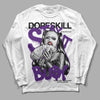 Jordan 12 “Field Purple” DopeSkill Long Sleeve T-Shirt Stay It Busy Graphic Streetwear - White