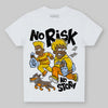 Jordan 6 “Yellow Ochre” DopeSkill Toddler Kids T-shirt No Risk No Story Graphic Streetwear - White