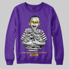 PURPLE Sneakers DopeSkill Sweatshirt Scared Money Don't Make No Money Graphic Streetwear - Purple