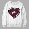 Jordan 5 Retro Burgundy (2023) DopeSkill Sweatshirt Heart Jordan 5 Graphic Streetwear - White