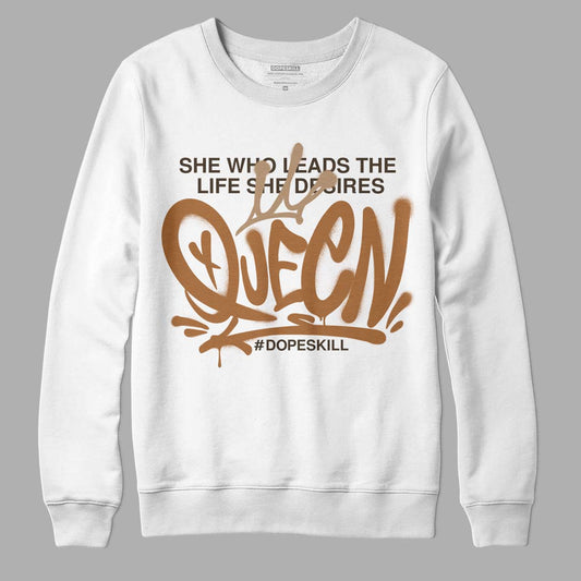 Jordan 3 Retro Palomino DopeSkill Sweatshirt Queen Graphic Streetwear - White