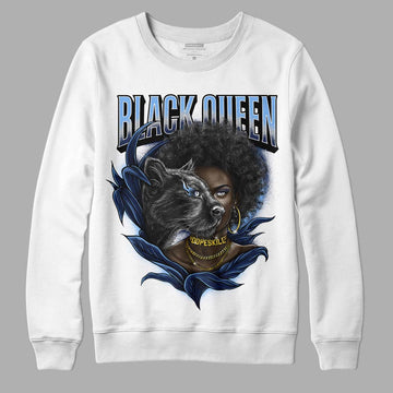 Jordan 5 Midnight Navy DopeSkill Sweatshirt New Black Queen Graphic Streetwear