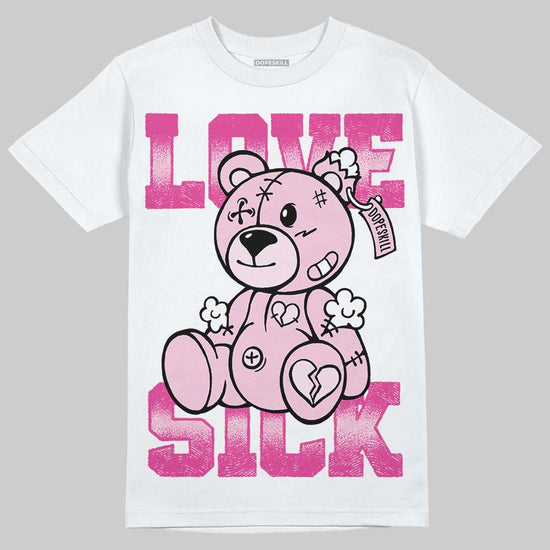 Pink Sneakers DopeSkill T-Shirt Love Sick Graphic Streetwear - White 
