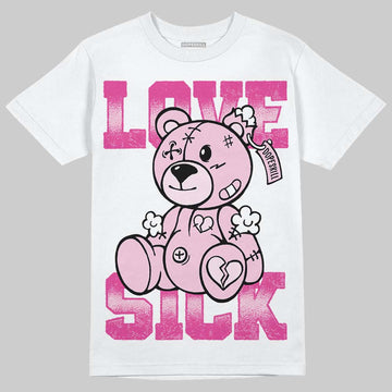 Pink Sneakers DopeSkill T-Shirt Love Sick Graphic Streetwear - White 
