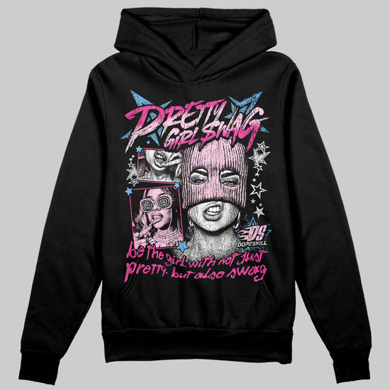 Pink Sneakers DopeSkill Hoodie Sweatshirt Pretty Girl Swag Graphic Streetwear - Black