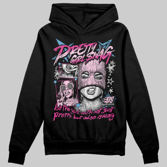 Pink Sneakers DopeSkill Hoodie Sweatshirt Pretty Girl Swag Graphic Streetwear - Black