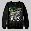 Foamposite Pro 'Pine Green' DopeSkill Sweatshirt Distorted Realms Graphic Streetwear - black