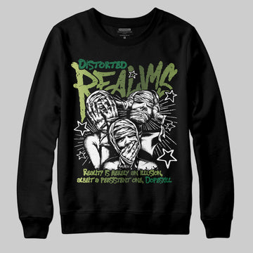 Foamposite Pro 'Pine Green' DopeSkill Sweatshirt Distorted Realms Graphic Streetwear - black