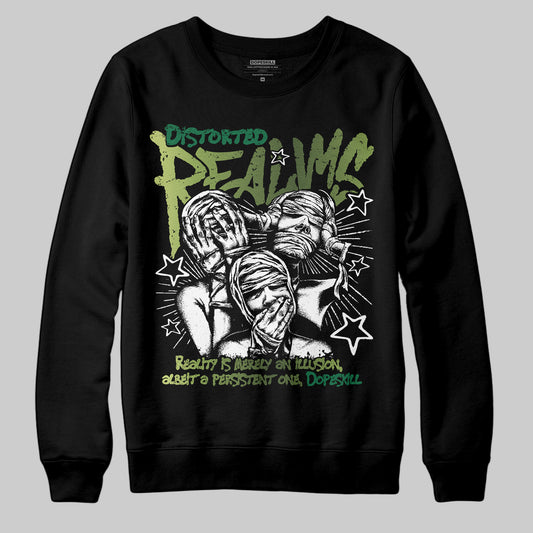 Foamposite Pro 'Pine Green' DopeSkill Sweatshirt Distorted Realms Graphic Streetwear - black