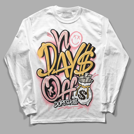 Jordan 3 GS “Red Stardust” DopeSkill Long Sleeve T-Shirt No Days Off Graphic Streetwear - White 