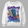 Jordan 3 Dark Iris DopeSkill Sweatshirt Get Rich Graphic Streetwear - White