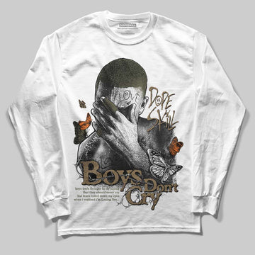 Adidas Samba OG Focus Olive Gum DopeSkill Long Sleeve T-Shirt Boys Don't Cry Graphic Streetwear - White