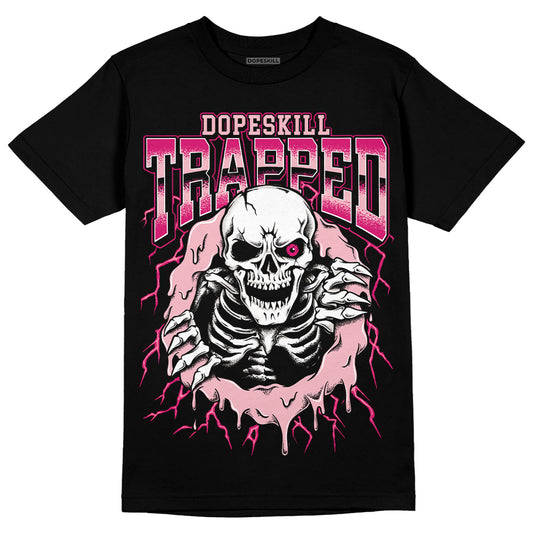 Dunk Low Barbie Triple Pink DopeSkill T-Shirt Trapped Halloween Graphic Streetwear - Black