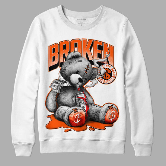 MSCHF Super Normal 2 Orange Milk DopeSkill Sweatshirt Sick Bear Graphic Streetwear - White