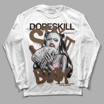 Jordan 11 Retro Neapolitan DopeSkill Long Sleeve T-Shirt Stay It Busy Graphic Streetwear