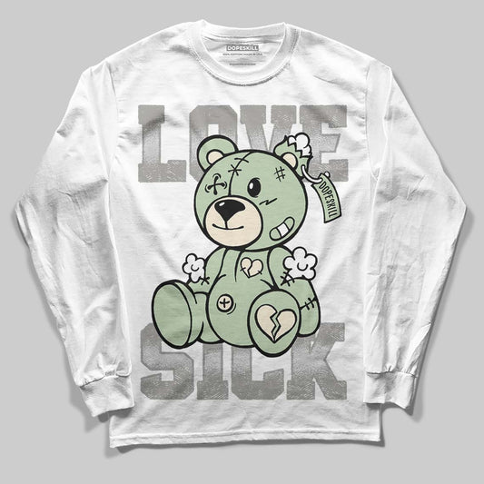 Jordan 4 WMNS “Seafoam” (2025) DopeSkill Long Sleeve T-Shirt Love Sick Graphic Streetwear - White