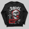 Red Sneakers DopeSkill Long Sleeve T-Shirt Jealousy Graphic Streetwear - Black