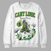 Green Sneakers DopeSkill Sweatshirt Cant Lose Graphic Streetwear - White 