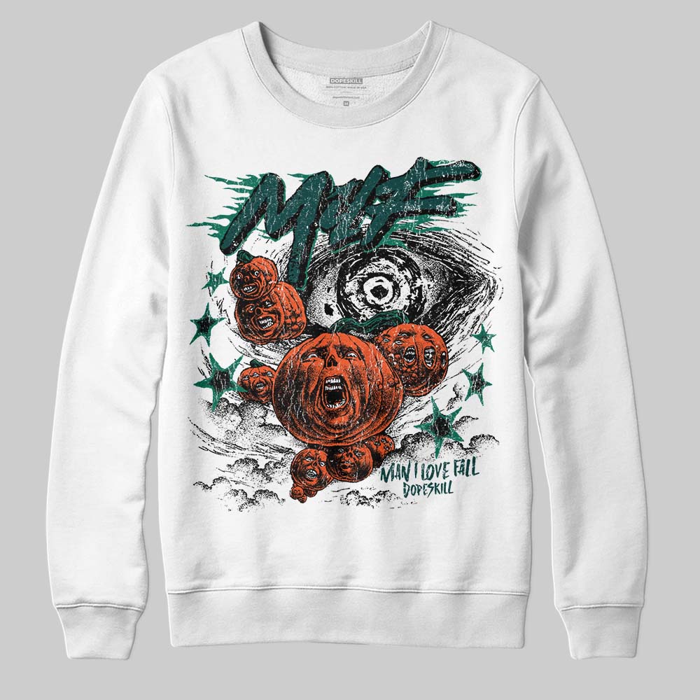 Jordan 4 Retro Oxidized Green DopeSkill Sweatshirt MILF Graphic Streetwear - White