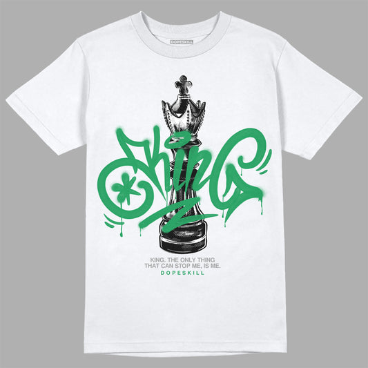 Jordan 3 WMNS “Lucky Green” DopeSkill T-Shirt King Chess Graphic Streetwear - White 