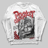 Jordan 8 Retro Bugs Bunny (2025) DopeSkill Long Sleeve T-Shirt Pocket Change Graphic Streetwear - White 