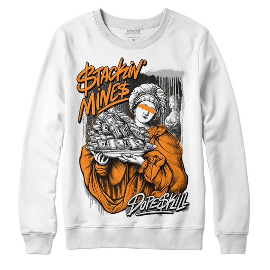 Dunk Low Cool Grey DopeSkill Sweatshirt Stackin Mines Graphic Streetwear - White