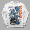 Dunk Low Futura University Blue DopeSkill Long Sleeve T-Shirt Side Hustle Graphic Streetwear - White