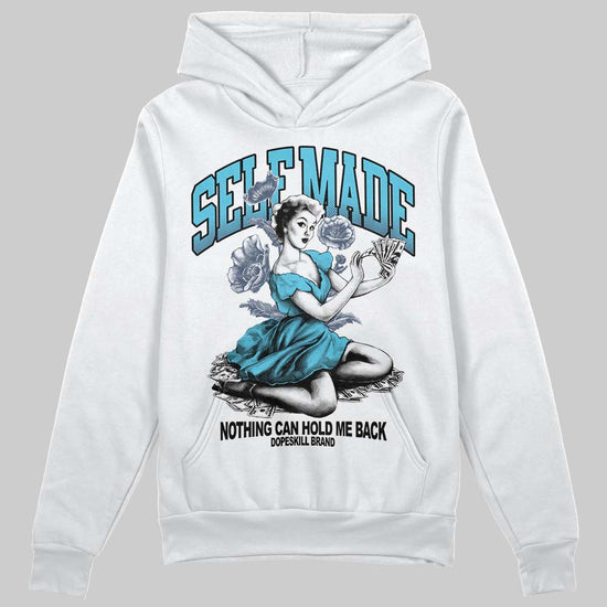 Jordan 11 Retro Gamma Blue (2025) DopeSkill Hoodie Sweatshirt Self Made Graphic Streetwear - White