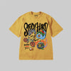Study Hard DopeSkill Premium T-shirt Streetwear - Mustard