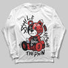 Jordan 6 “Reverse Infrared” DopeSkill Long Sleeve T-Shirt Smile Through The Pain Graphic Streetwear - White