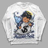 Jordan 5 Midnight Navy DopeSkill Long Sleeve T-Shirt Heaven Sent Graphic Streetwear