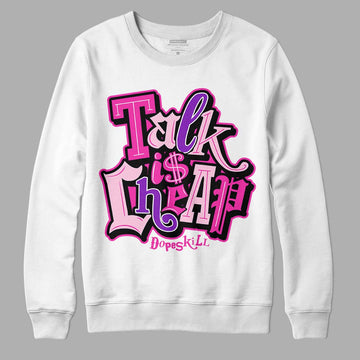 Pink Sneakers DopeSkill Sweatshirt Talk Is Chip Graphic Streetwear - White