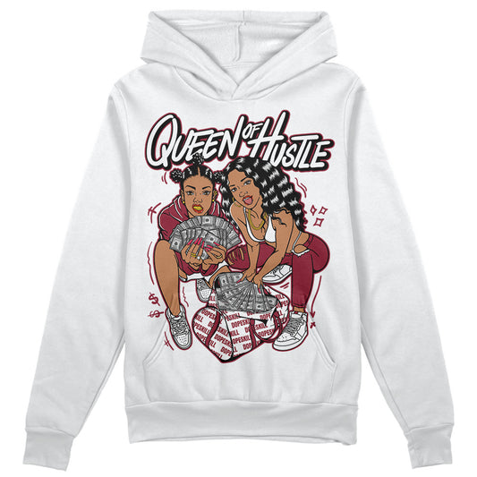 Jordan 1 Retro High '85 OG Metallic Burgundy DopeSkill Hoodie Sweatshirt Queen Of Hustle Graphic Streetwear - WHite