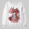 Jordan 1 High OG Rare Air “Cinnabar” DopeSkill Sweatshirt Smile Through The Pain Graphic Streetwear - White