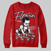 Jordan 11 Retro Cherry DopeSkill Sweatshirt Flexin' Graphic Streetwear - red