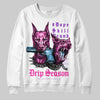Pink Sneakers DopeSkill Sweatshirt New Drip Season Graphic Streetwear - White